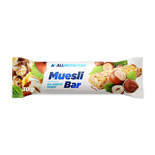 Barra de muesli de avelã.