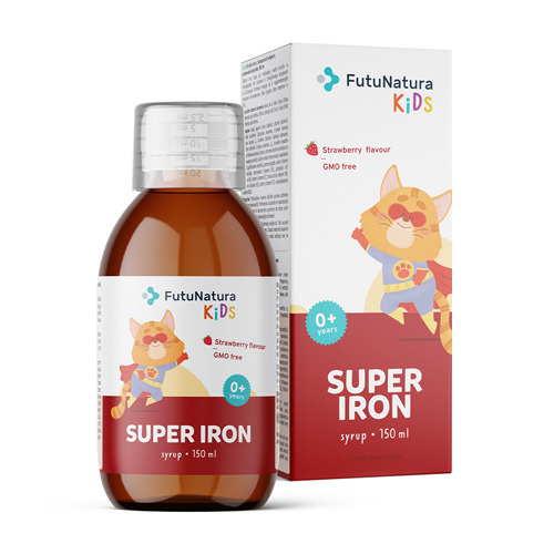 Super Iron: Σίδηρος + Βιταμίνες Β, σιρόπι για παιδιά 