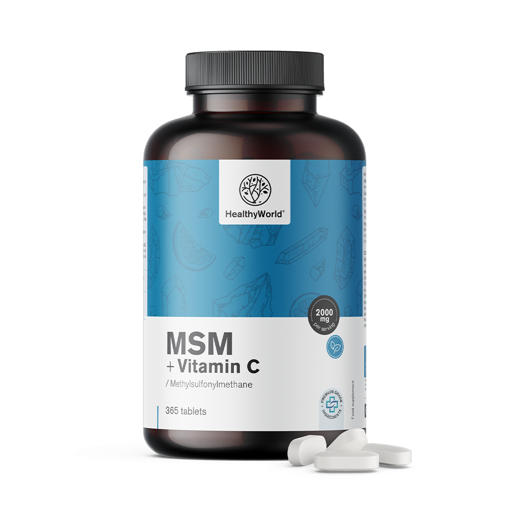 MSM 2000 mg με βιταμίνη C σε δισκία