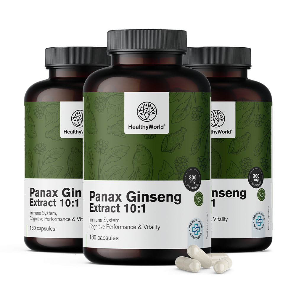 Panax Ginseng 300 mg – izvleček ginsenga 10:1 v kapsulah